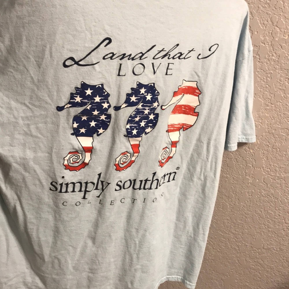 Simply Southern T-shirt with Sea Horses